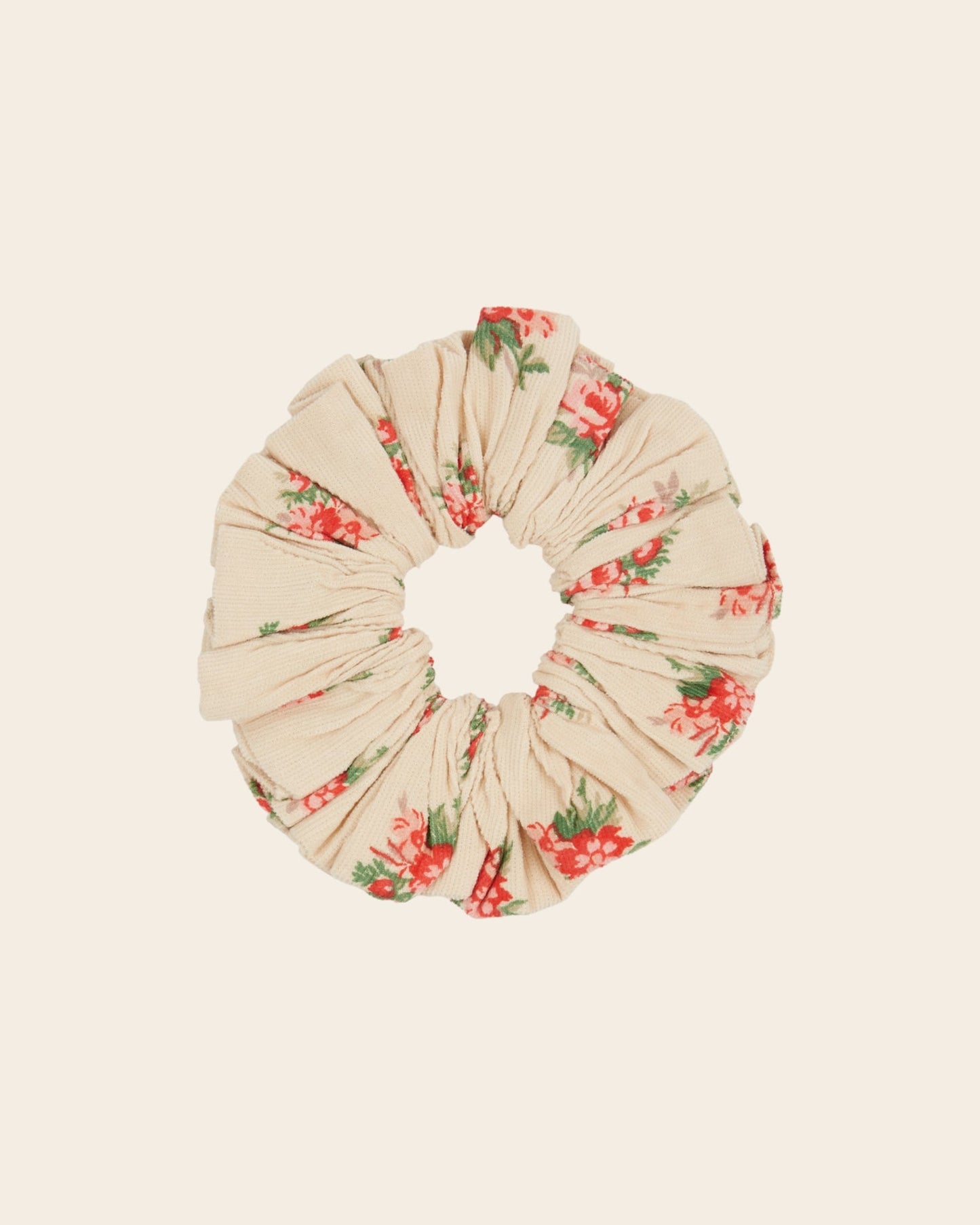 Scrunchie Beige floral