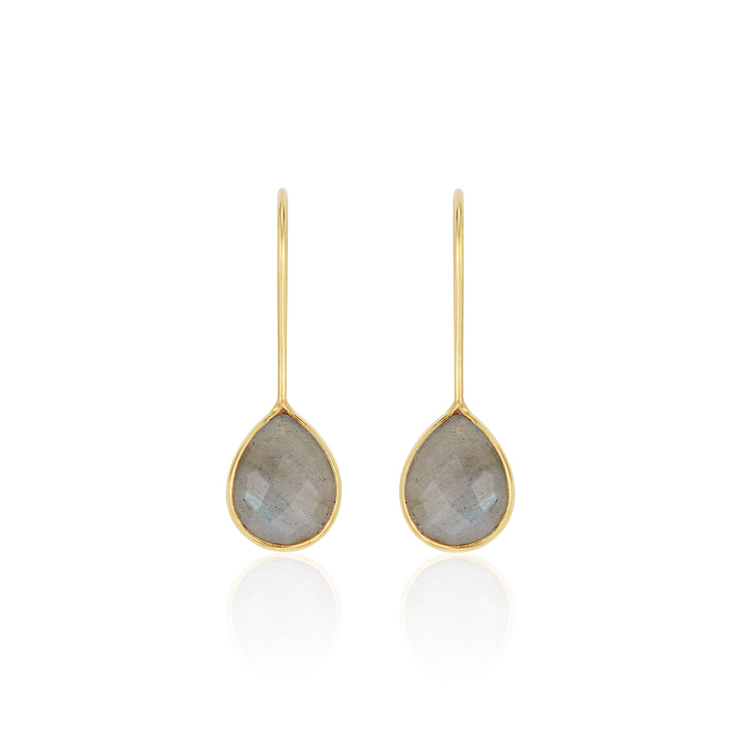 Tear Drop Earrings Labradorite