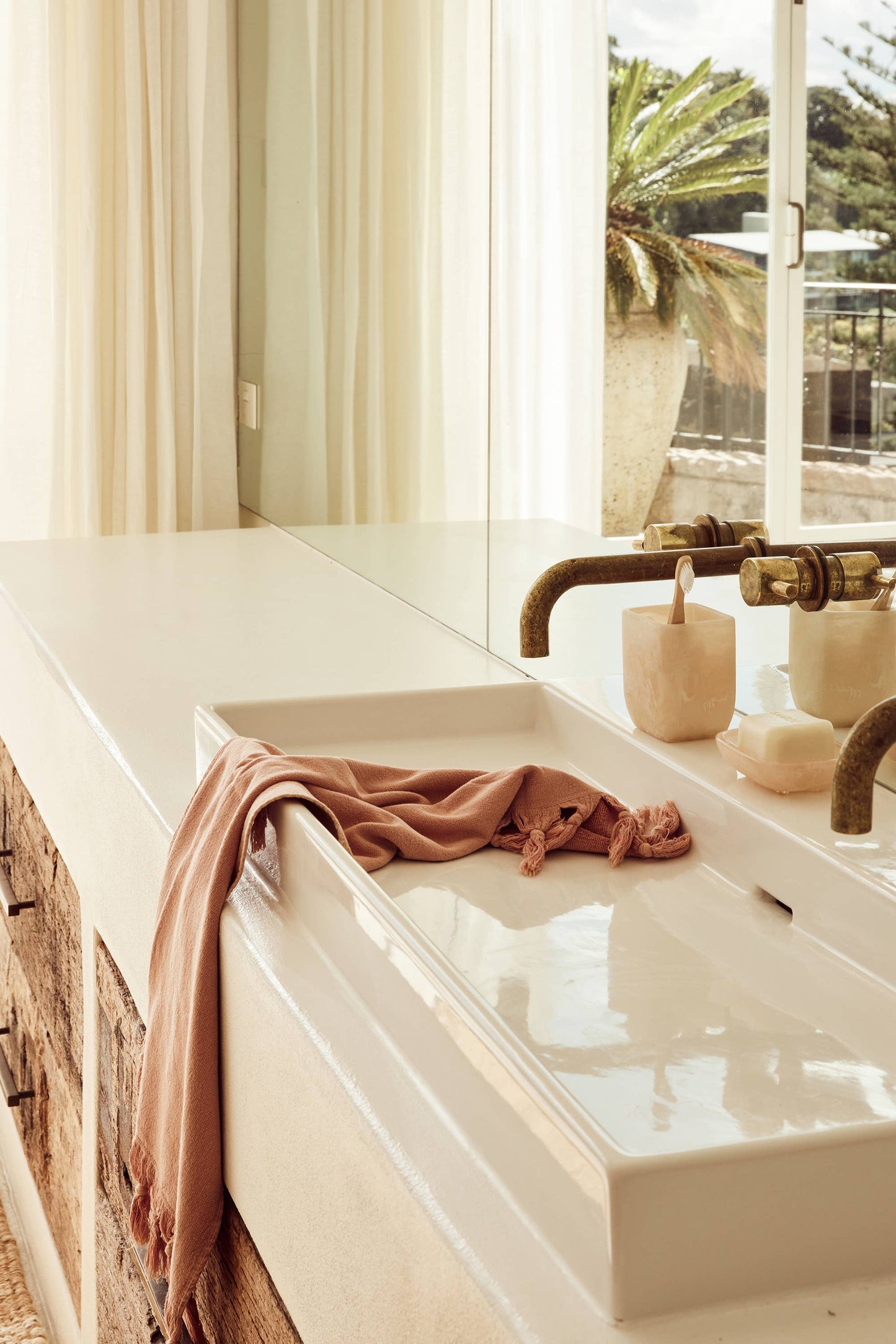 Vintage Wash Towel Collection in Hacienda pink