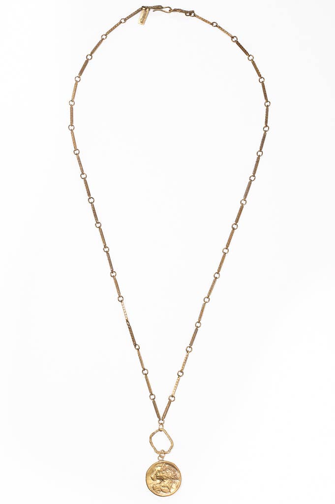 Horses Coin Circle Necklace