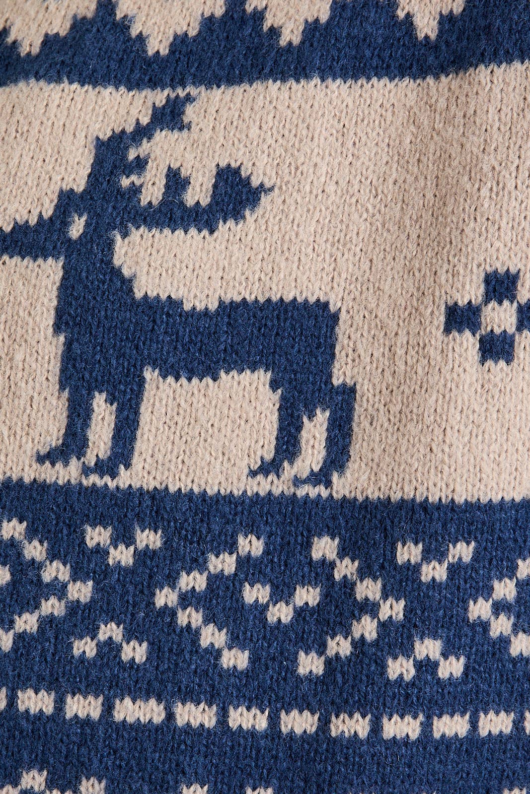 Cozy Crew-Neck Nordic Cardigan