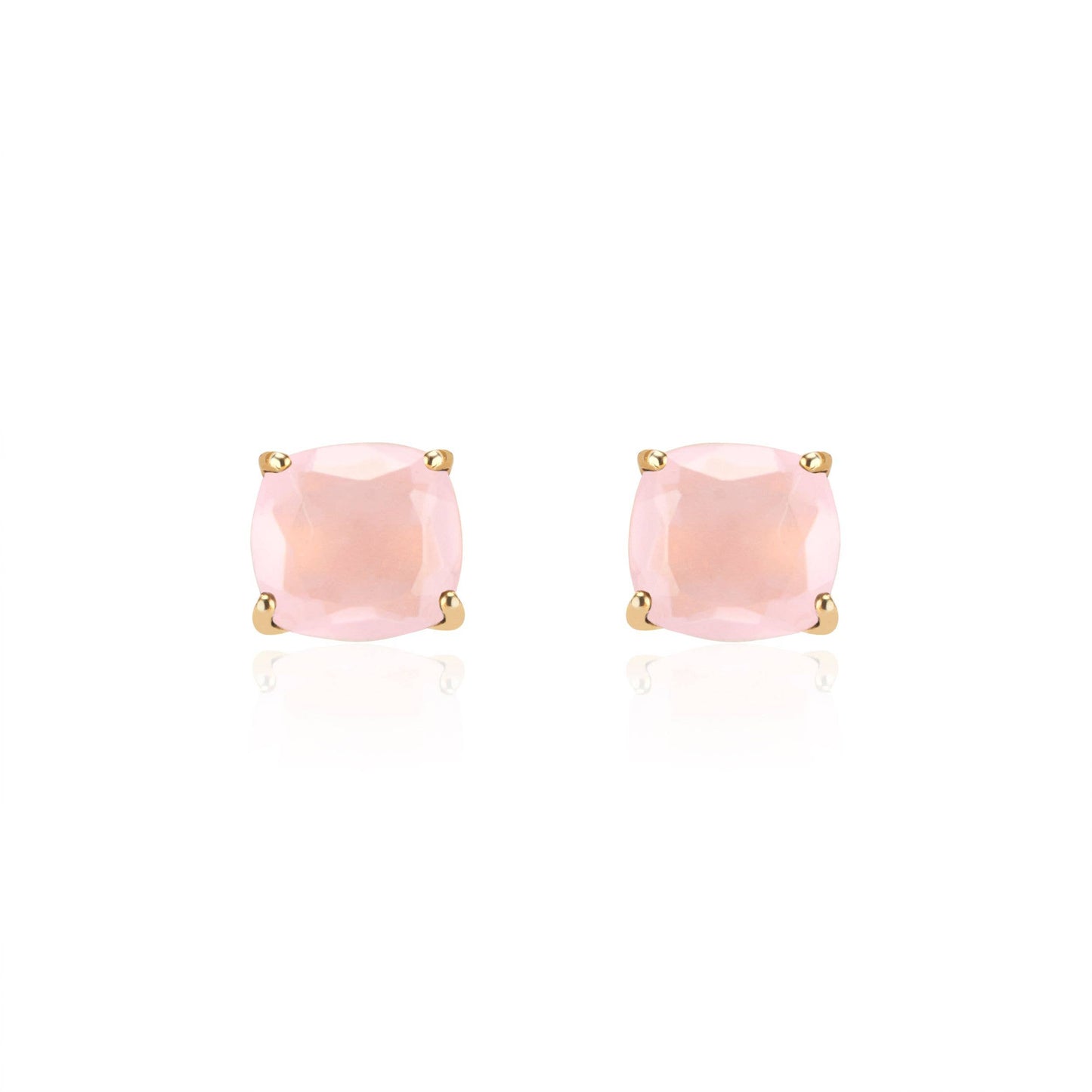 Studs in Pink Chalcedony