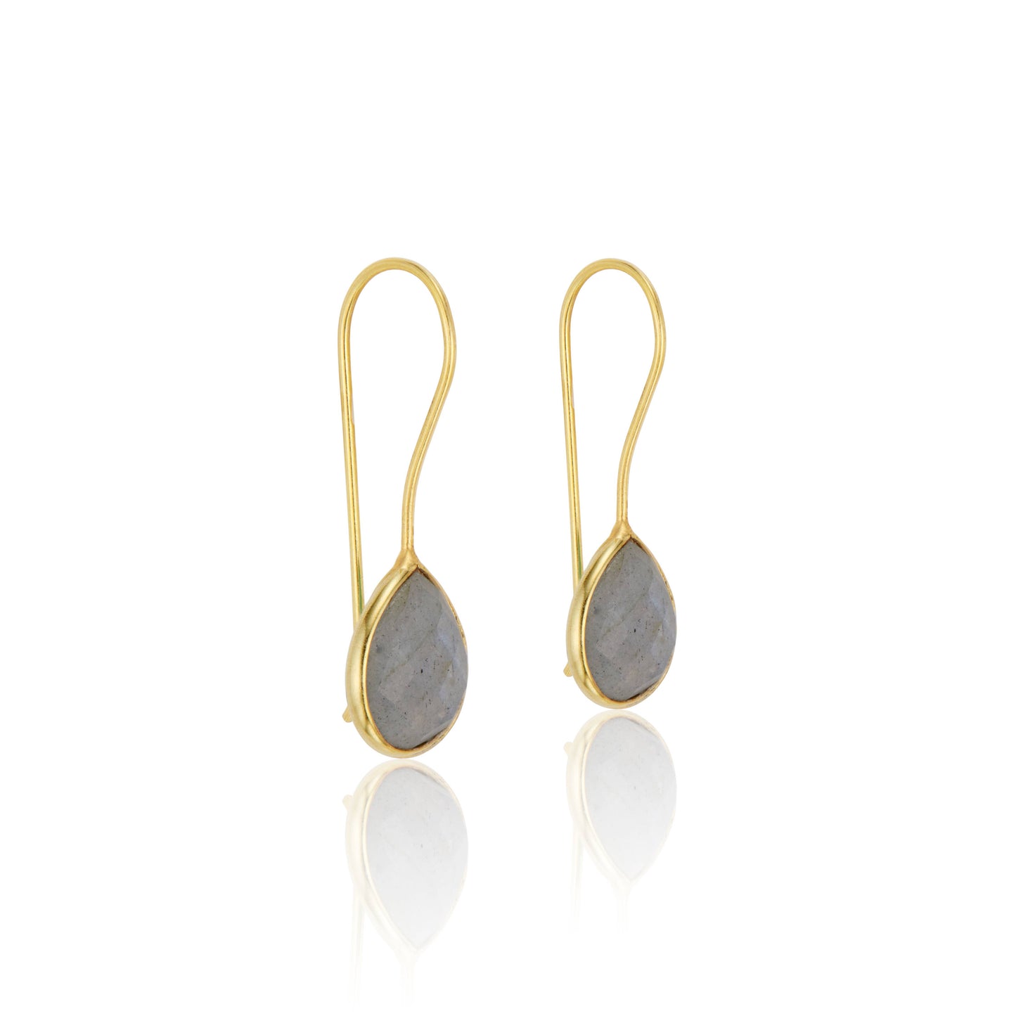 Tear Drop Earrings Labradorite