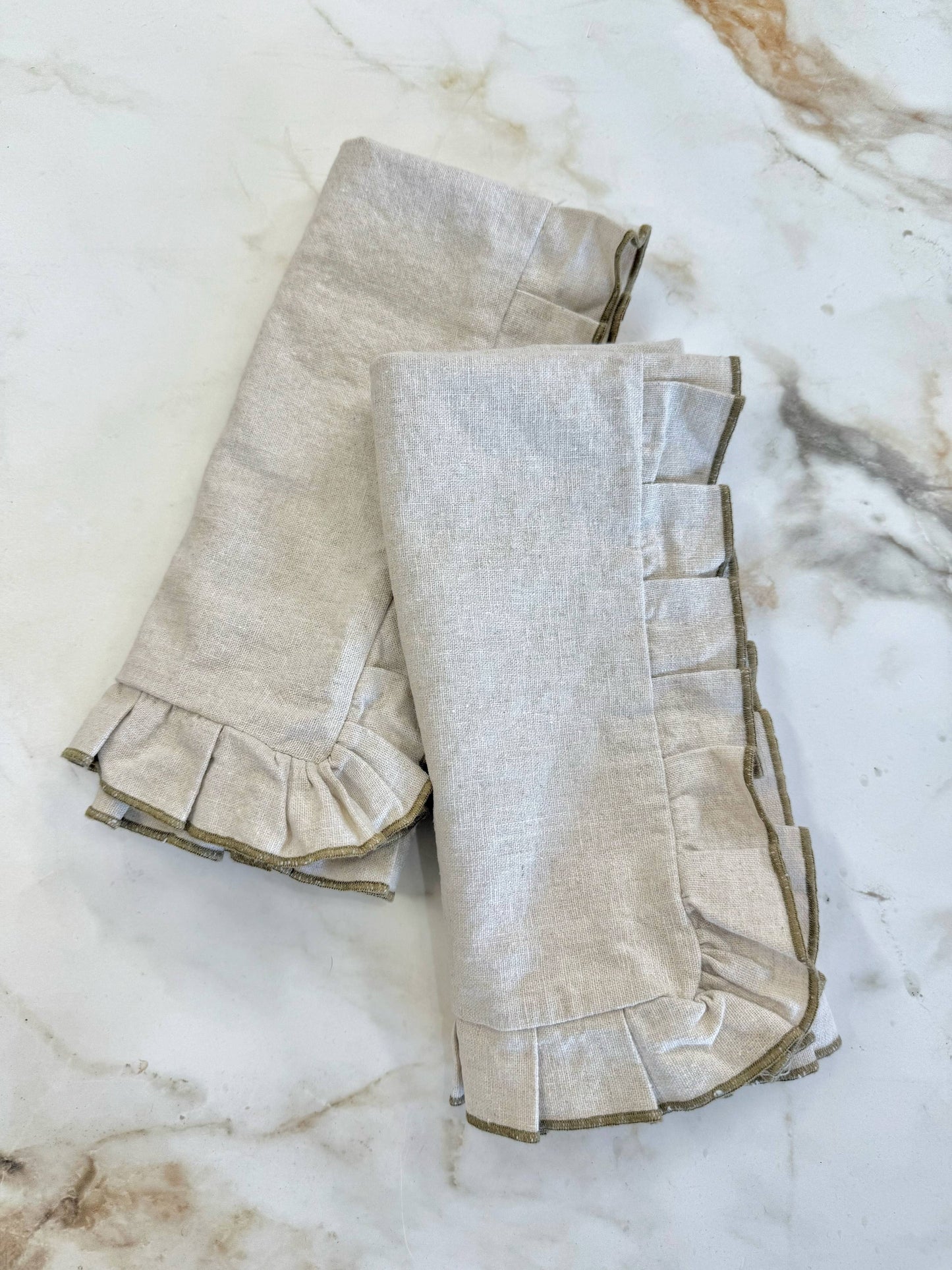 Ruffle Linen Blend Napkin