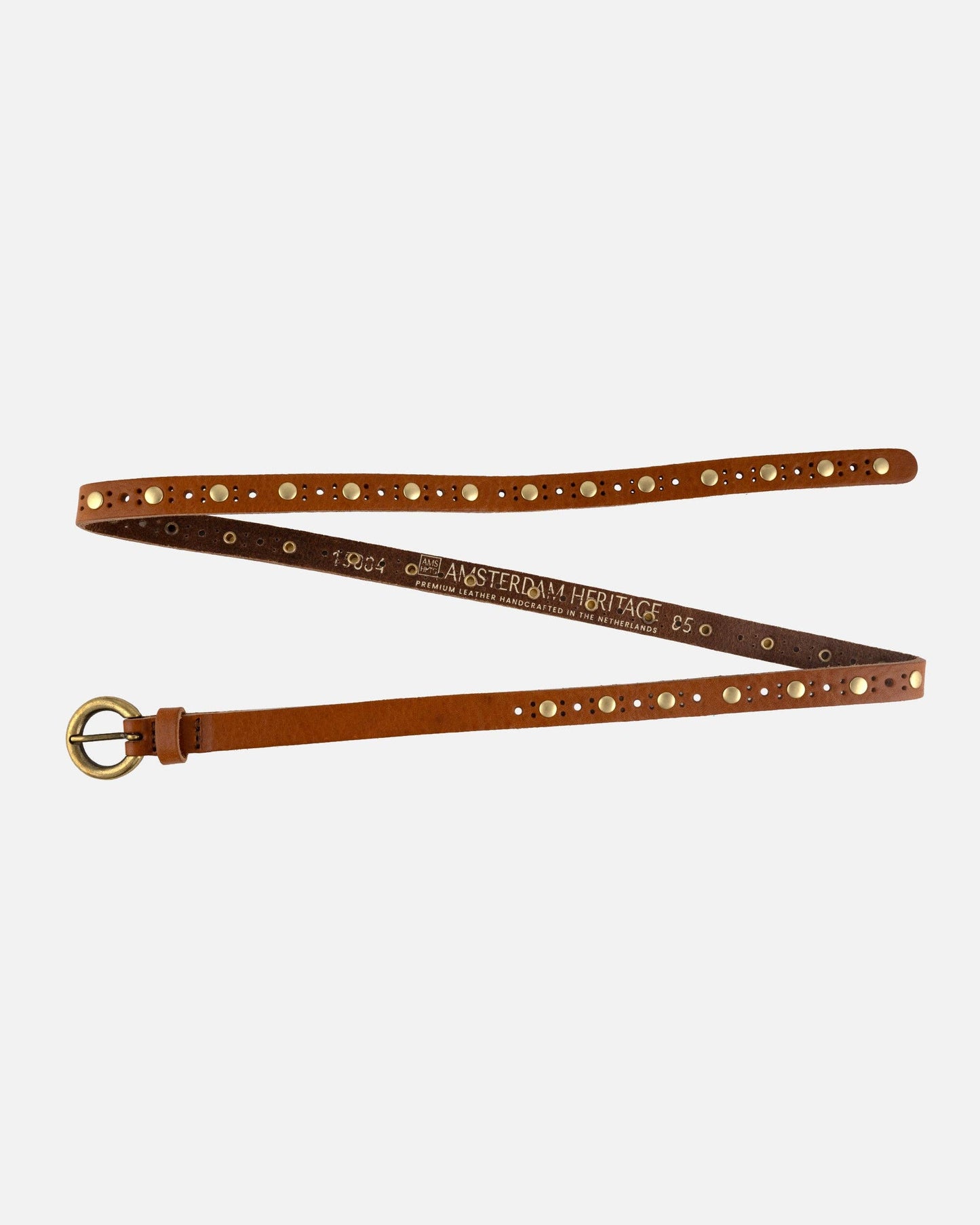 Vintage Studded Skinny Belt