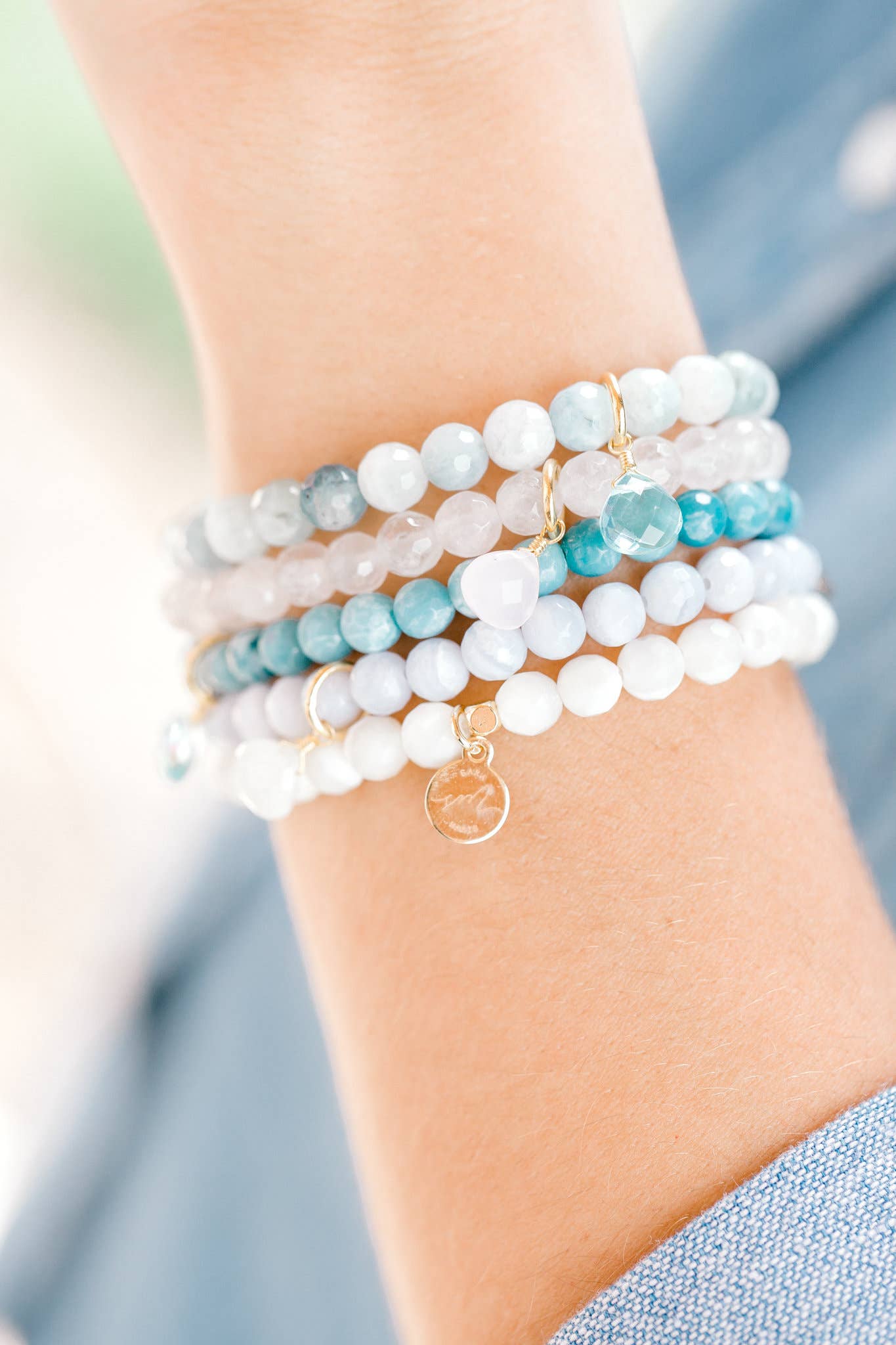 Royal Gemstone Bracelet Mother of Pearl