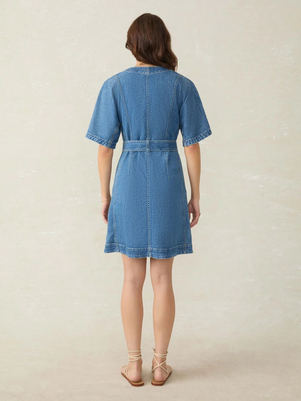 Belted Denim Dress - Sedona Wash