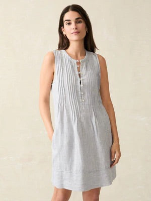 Isha Dress Mini Blue Stripe