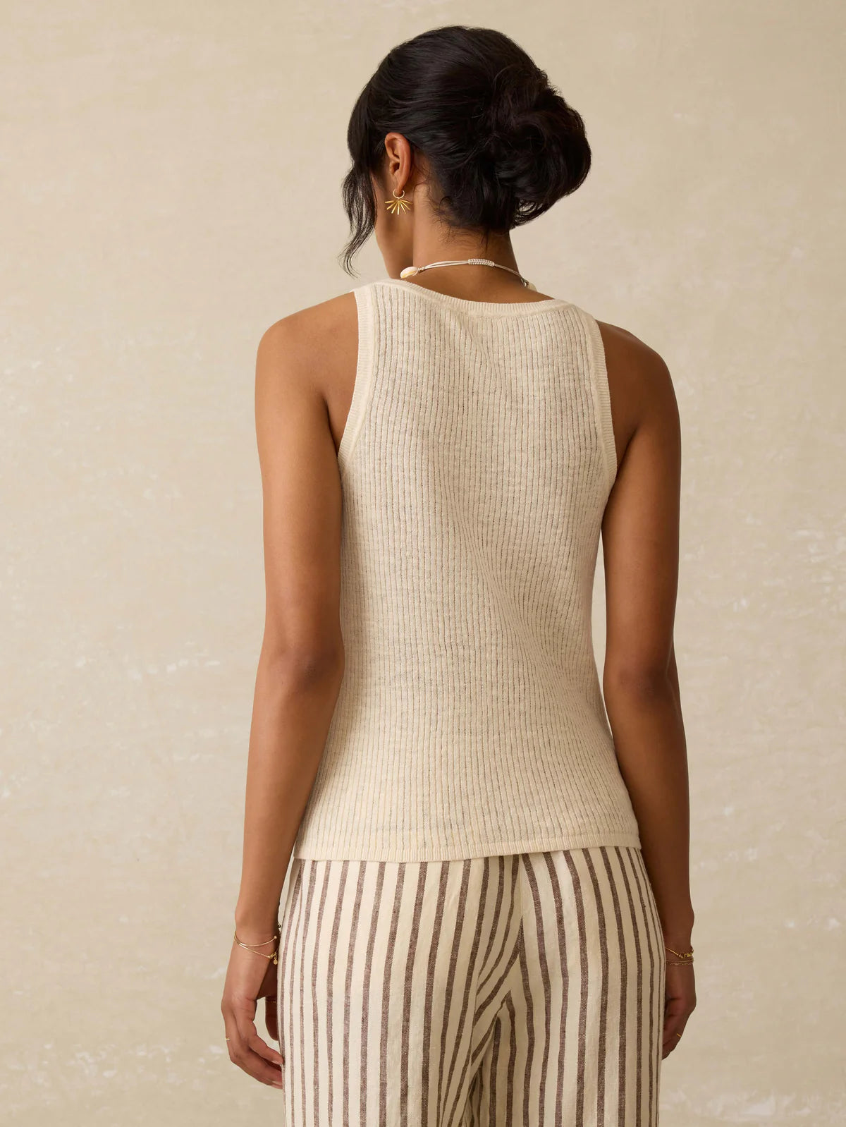 Linen Mini Rib Tank Top