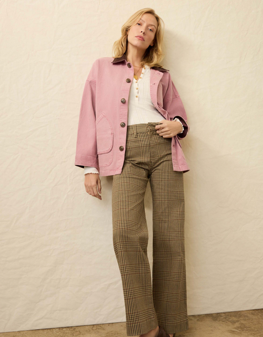 Twill Tide Slim Straight Pant - Wildwood Plaid