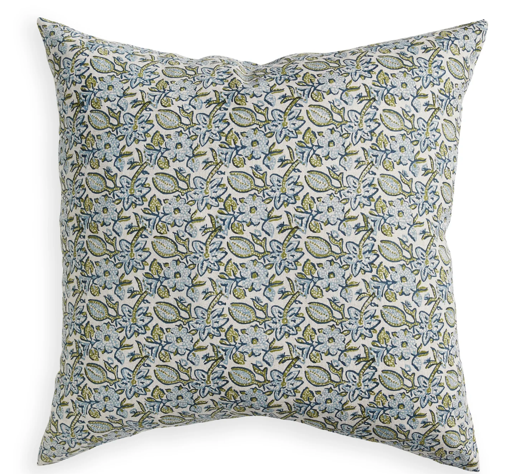Krabi Moss Azure Pillow 22x22