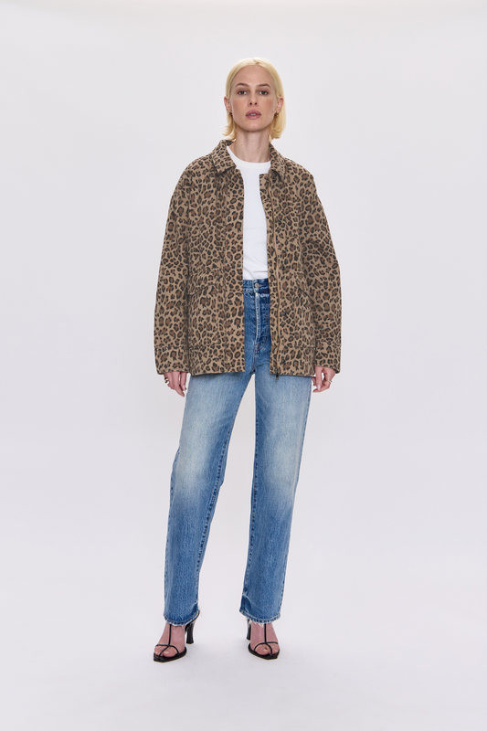 Quilted Cheetah Print Jacket