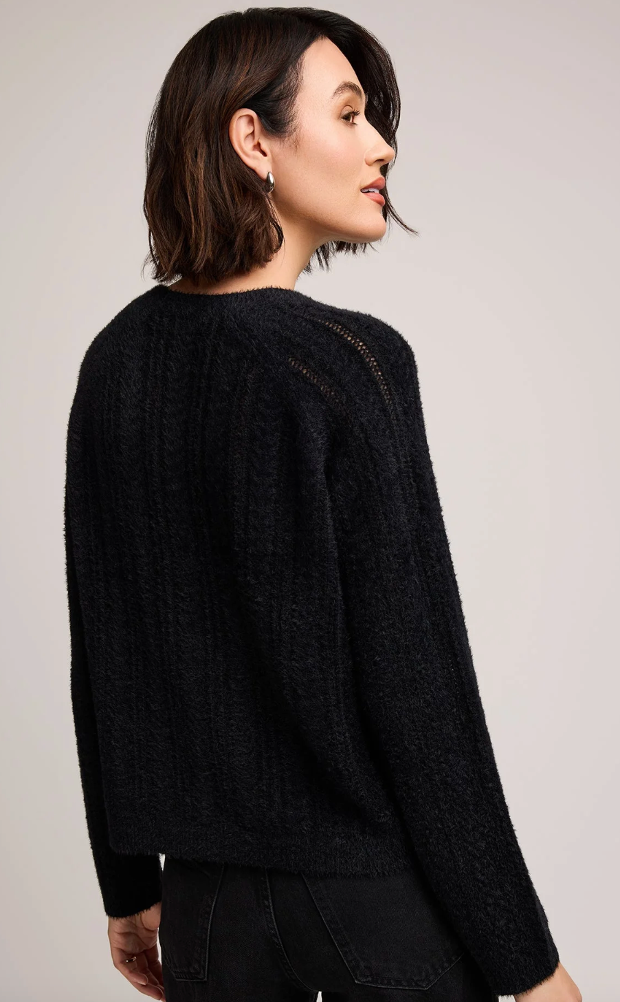 Lightweight Stretchy Cable Sweater