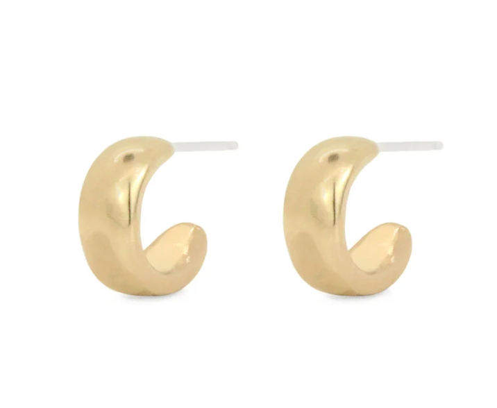 Cocoon Hoop Bronze Earrings
