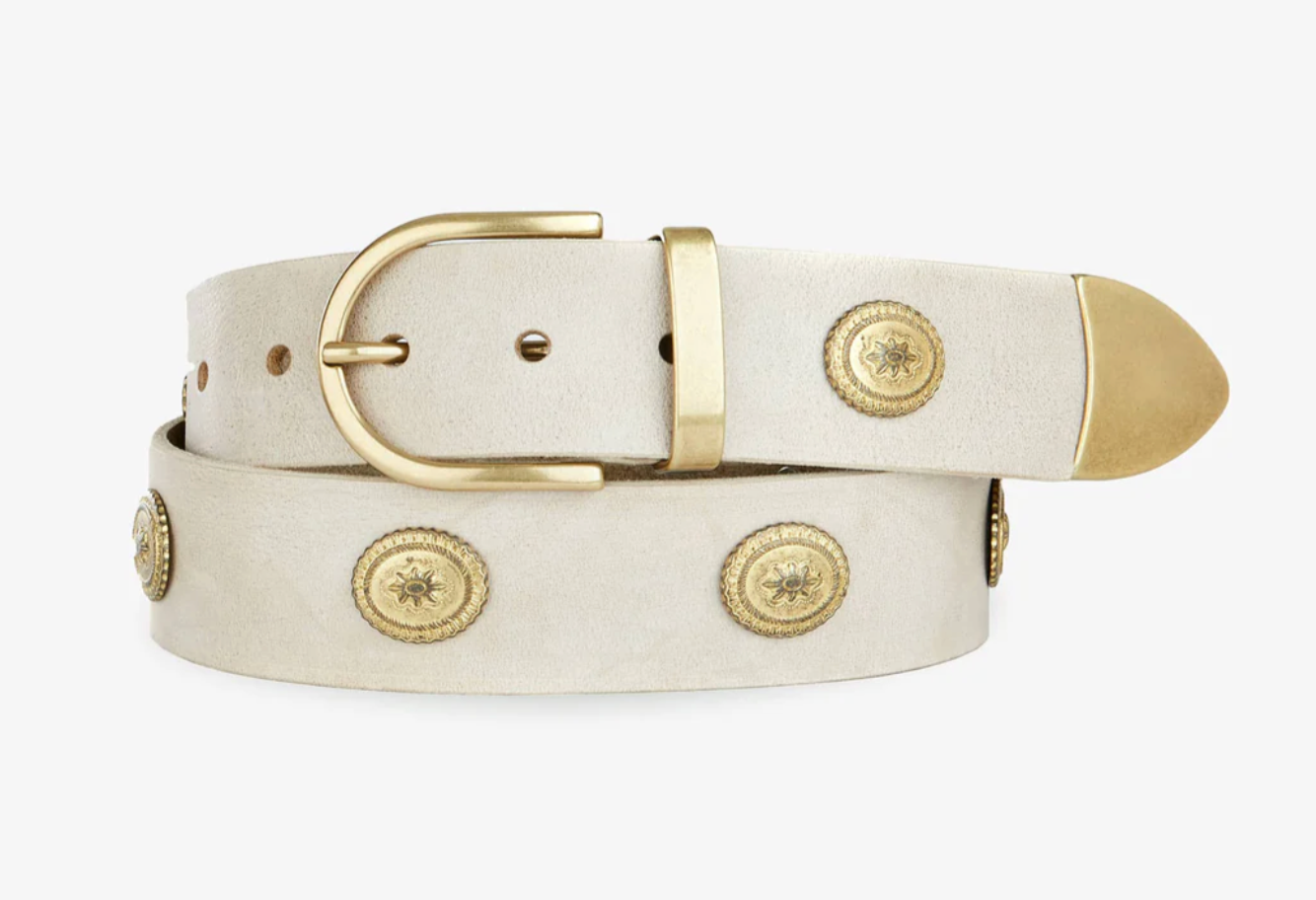 Brave Kota Western Belt in Bone