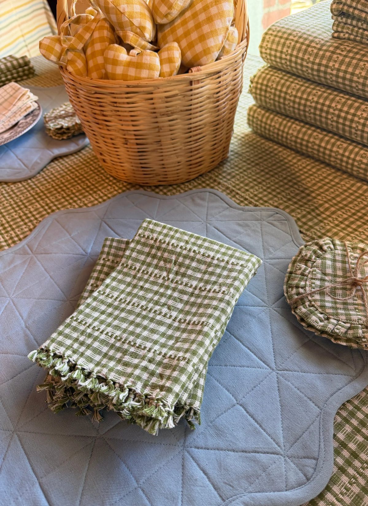 Soho Olive Tea Towel