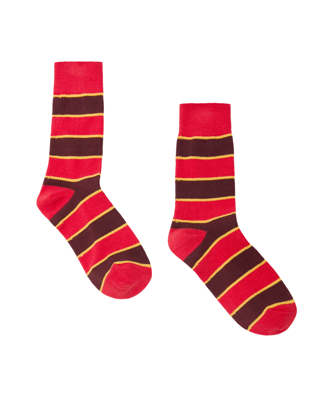 The Great Collegiate Stripe Sock in Hot Red