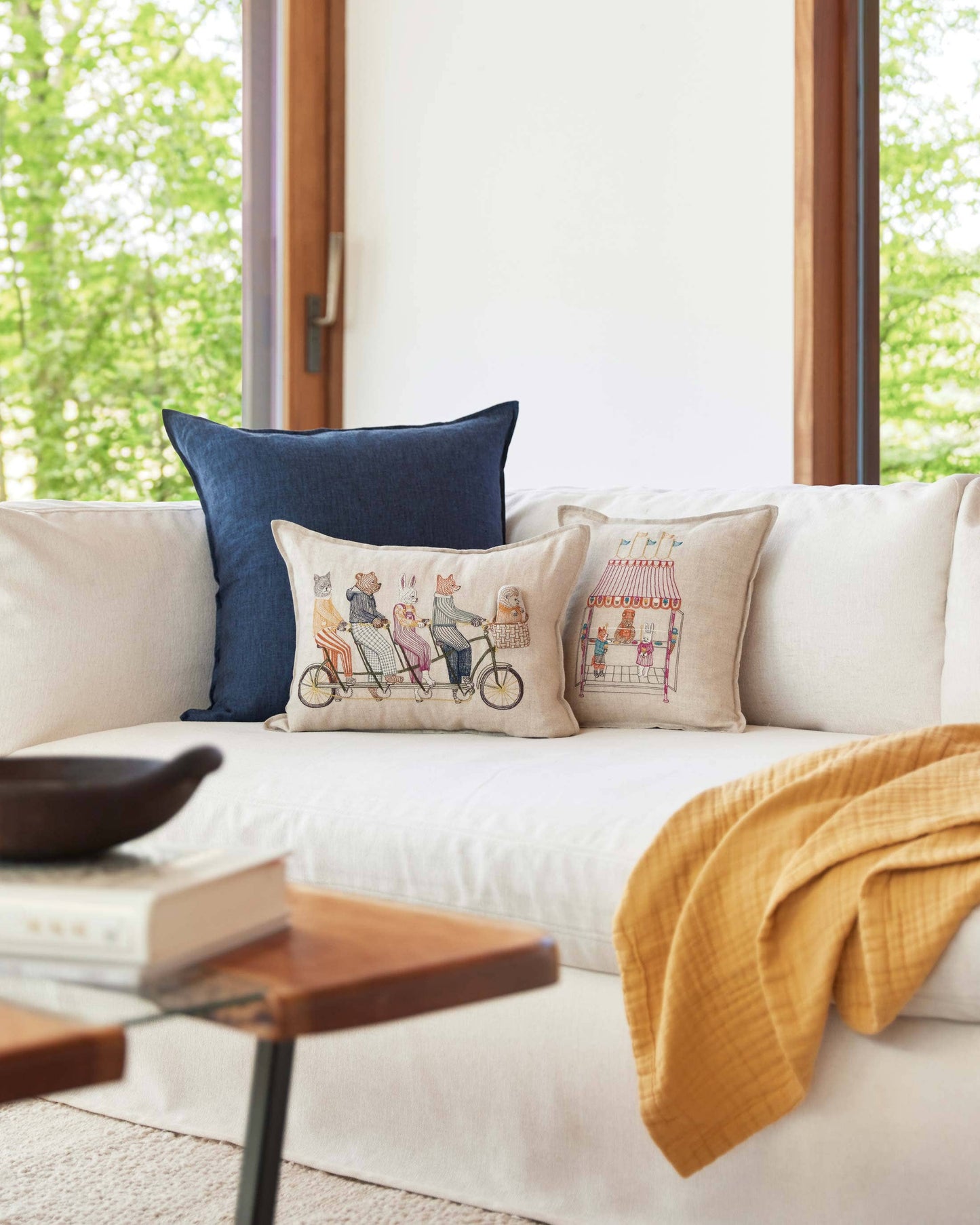 Tandem Bike Pocket Pillow