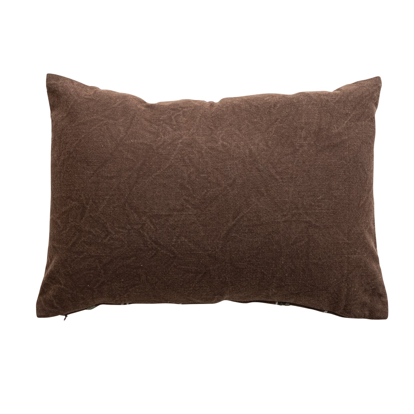 Stonewashed Cotton Slub Lumbar Pillow