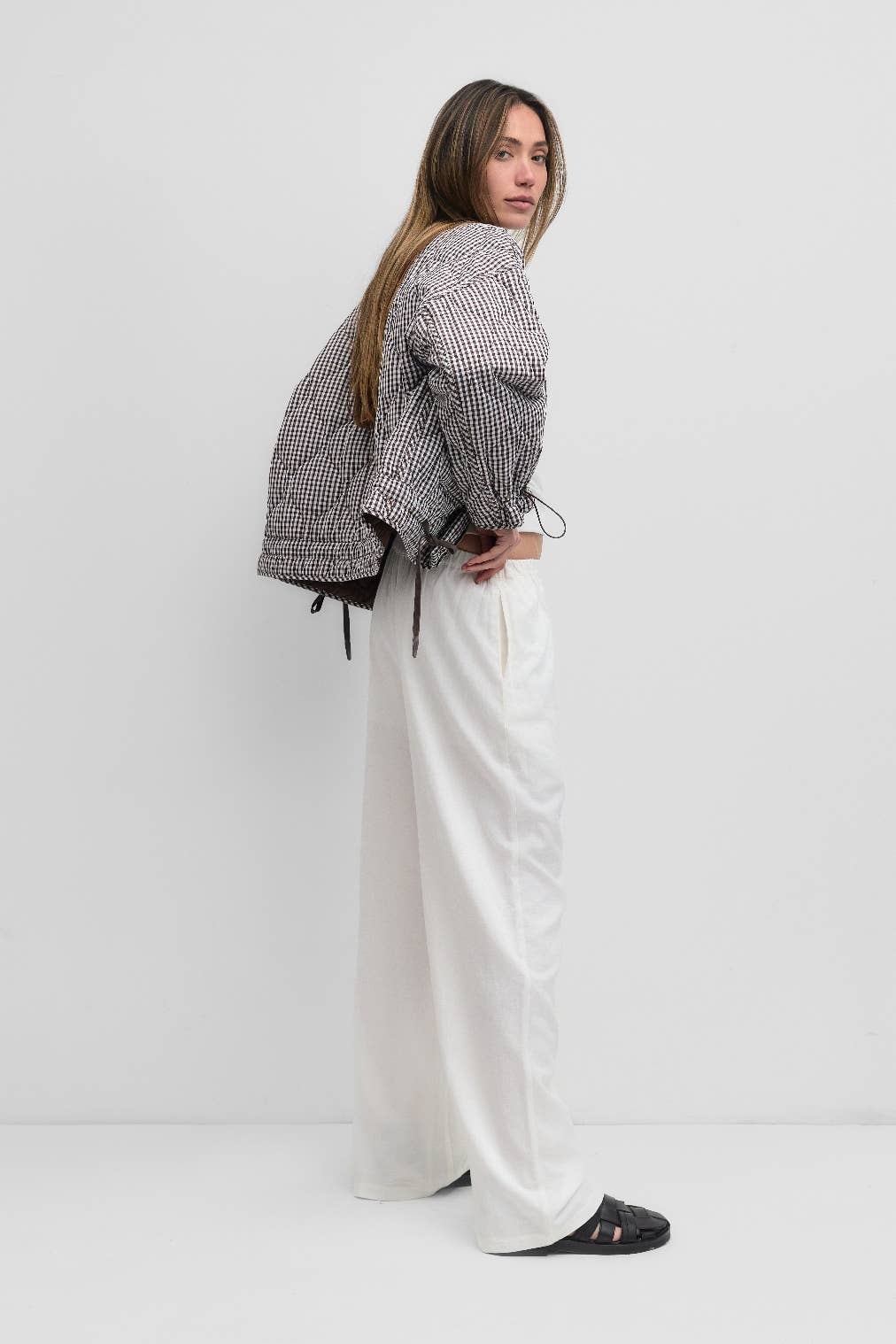 Quilted Gingham Jacket