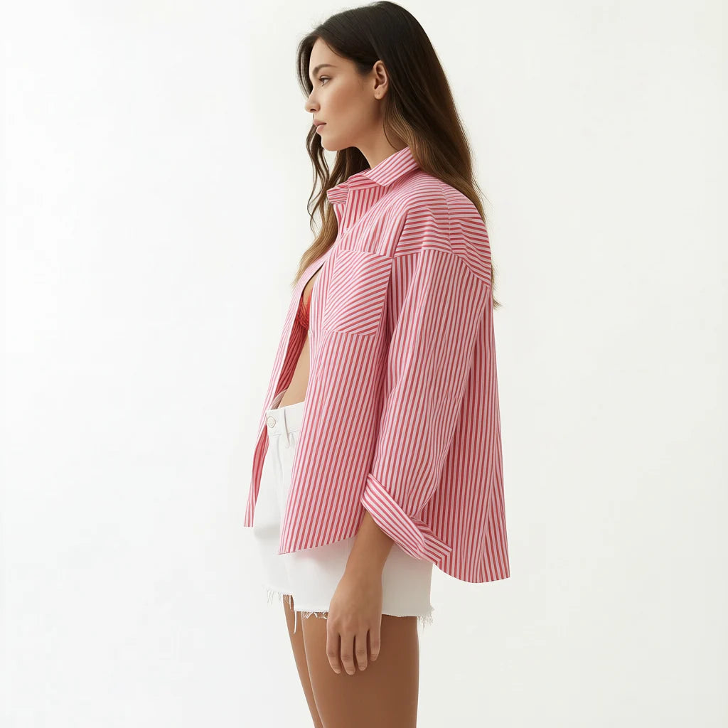 Marine Layer Gracey Oversized Seersucker Shirt