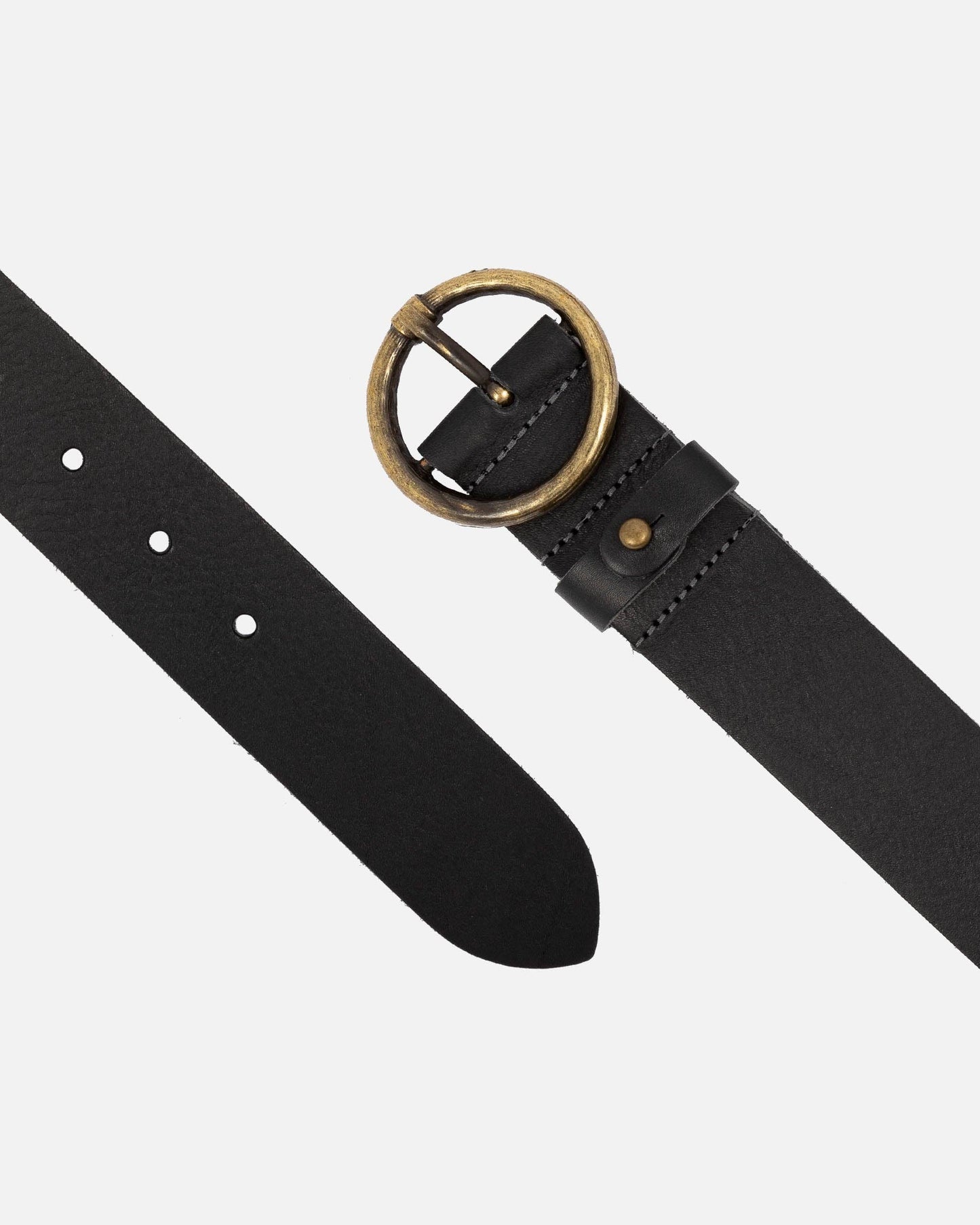 Vintage Full-Grain Leather Belt for Women