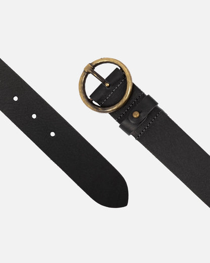 Vintage Full-Grain Leather Belt for Women