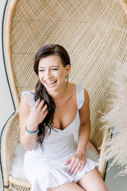 Posh Mini Beaded Bracelet Lapis Lazuli