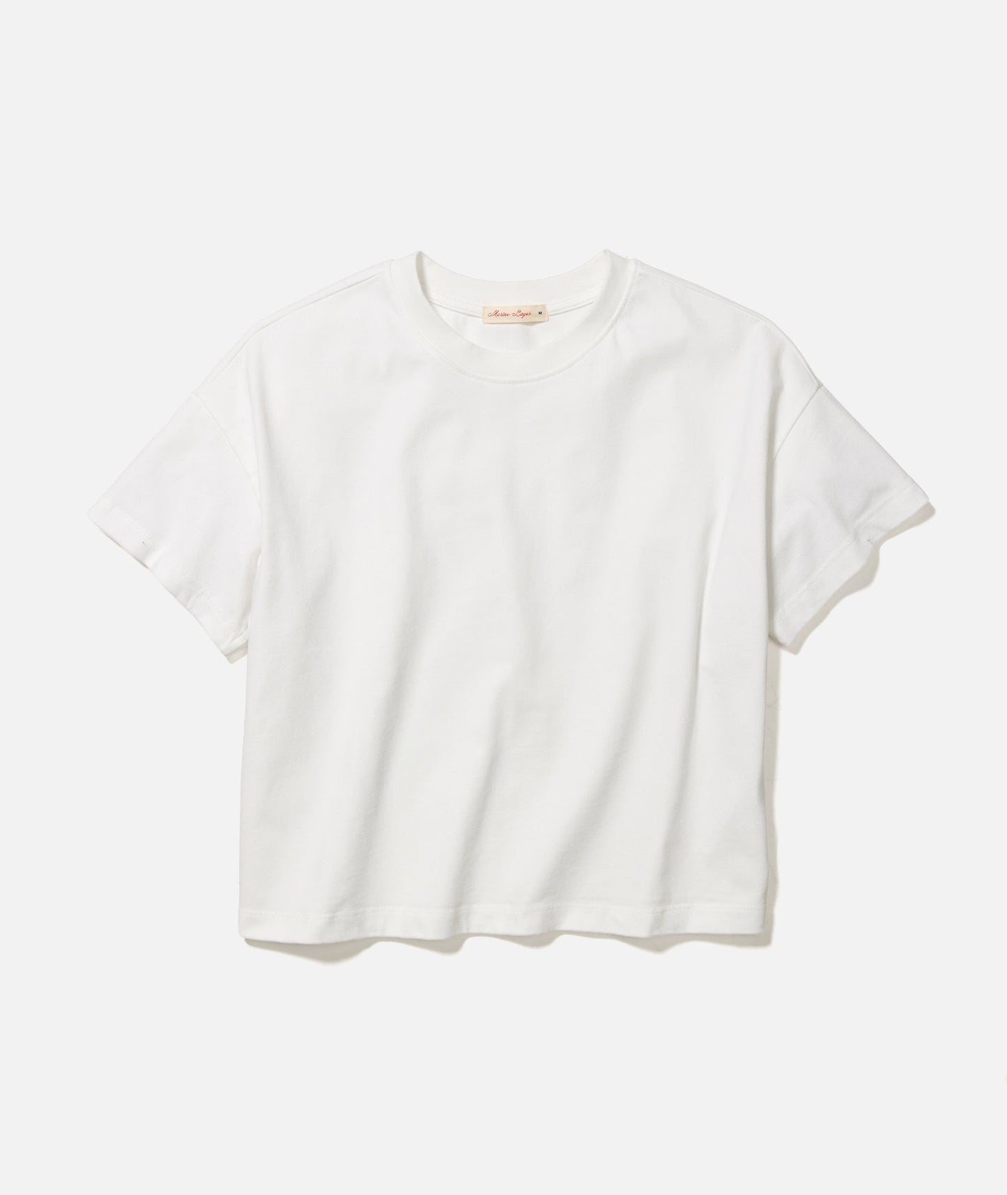 Women's Luxe Jersey Crew Tee in Bright White