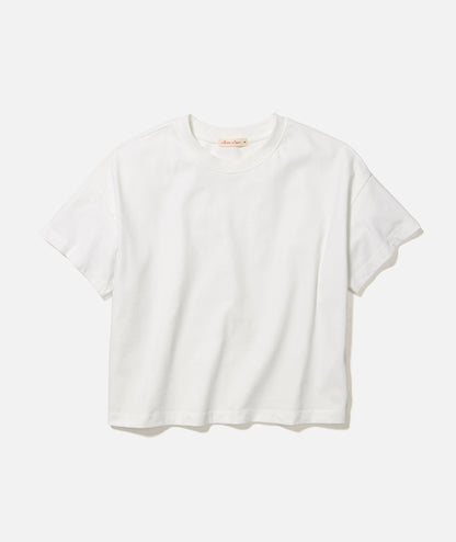 Women's Luxe Jersey Crew Tee in Bright White