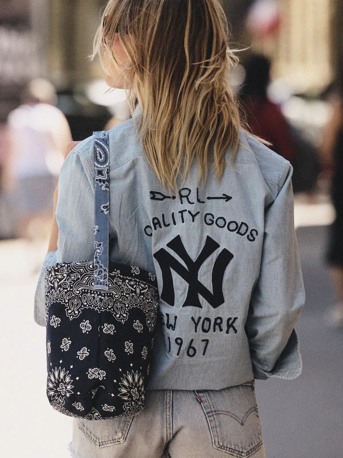 Seau Bag - Navy / Chambray