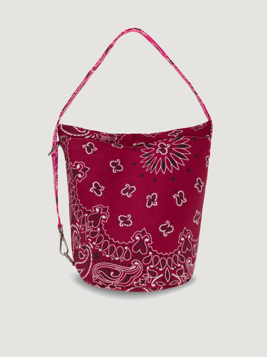 Seau Bag - Burgundy / Fuschia