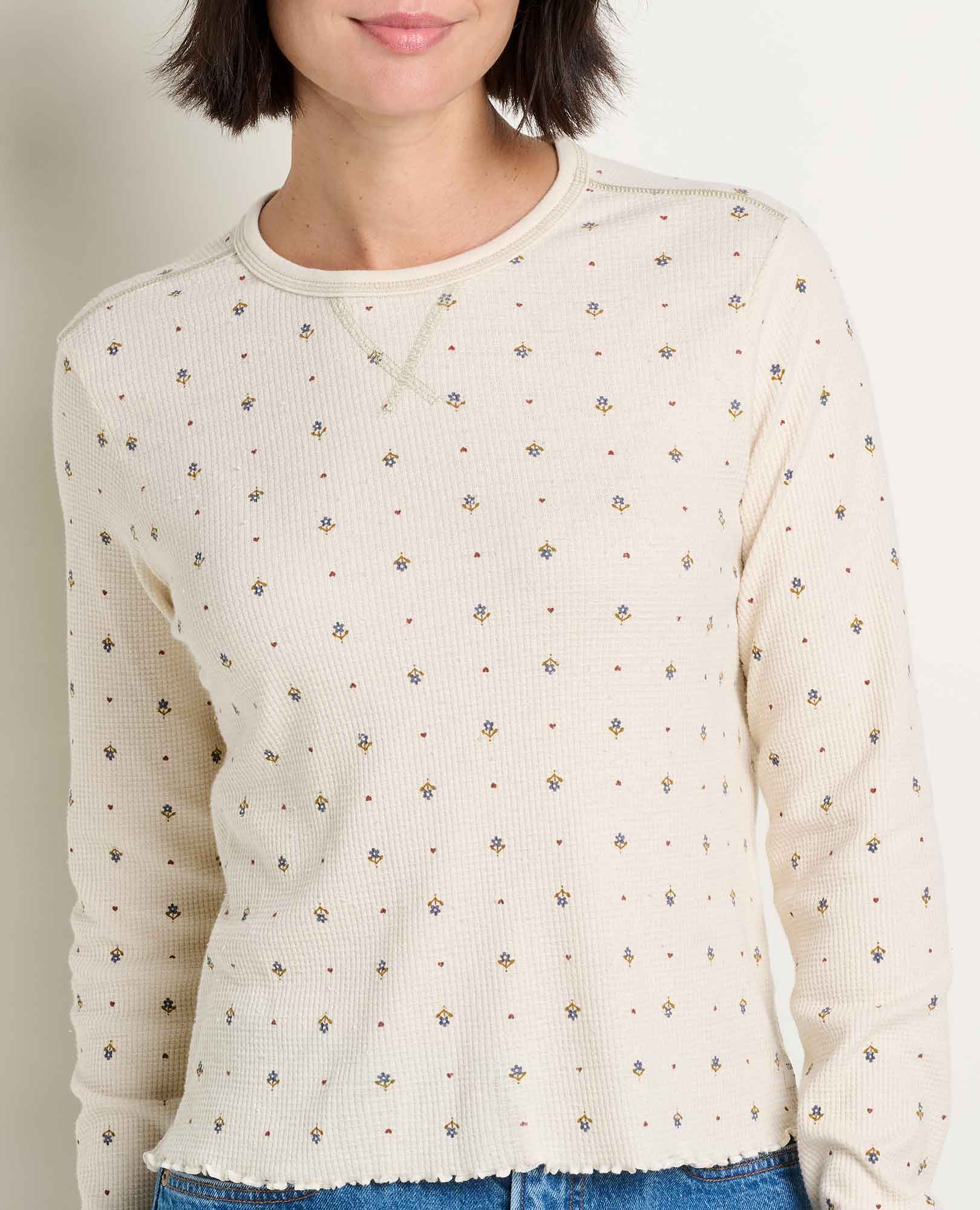 Soft Waffle Knit Crew Tee | Organic Cotton Blend