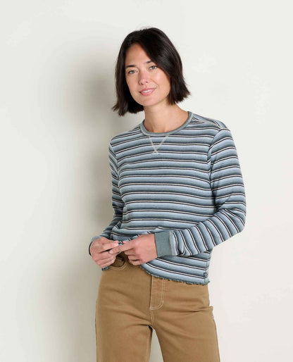 Soft Waffle Knit Crew Tee | Organic Cotton Blend