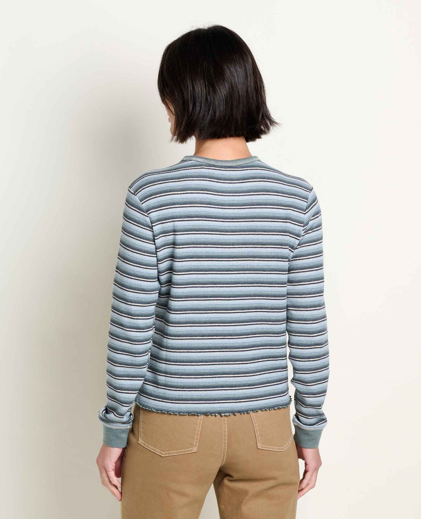 Soft Waffle Knit Crew Tee | Organic Cotton Blend