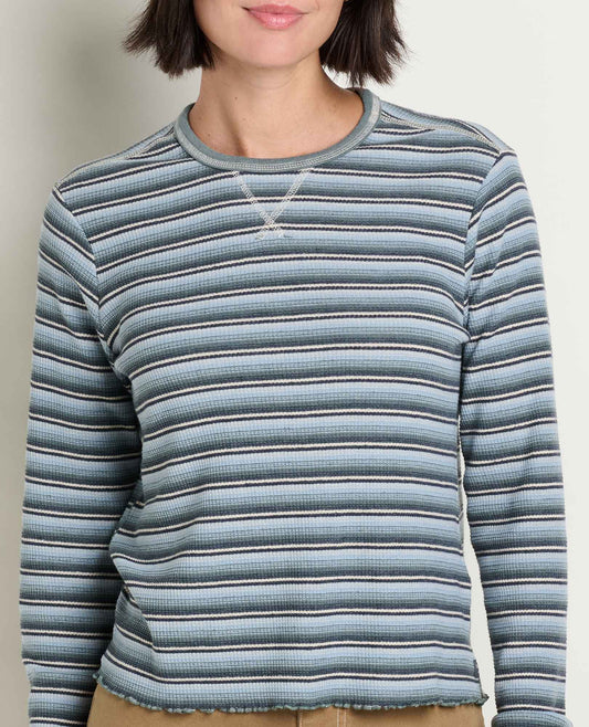 Soft Waffle Knit Crew Tee | Organic Cotton Blend