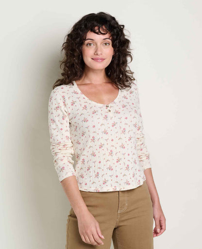 Foothill Pointelle Henley Tee | Toad&Co