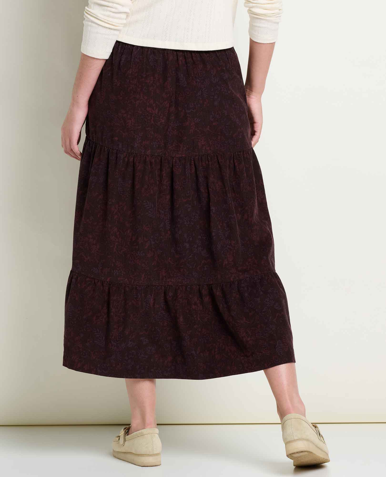 Cattail Corduroy Tiered Midi Skirt | Toad&Co