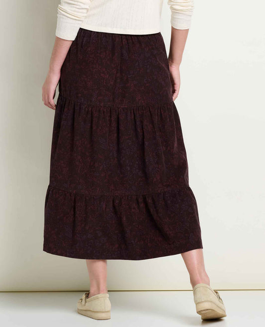 Cattail Corduroy Tiered Midi Skirt | Toad&Co