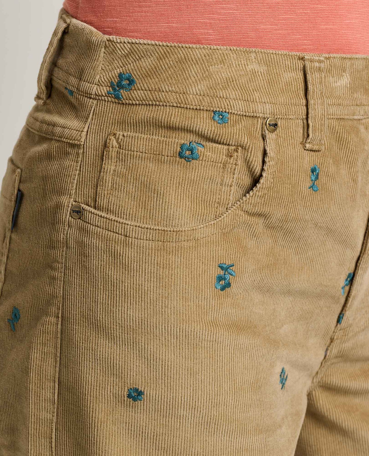 Women's Coaster Corduroy Wide Leg Pant Embroidered | Toad&Co