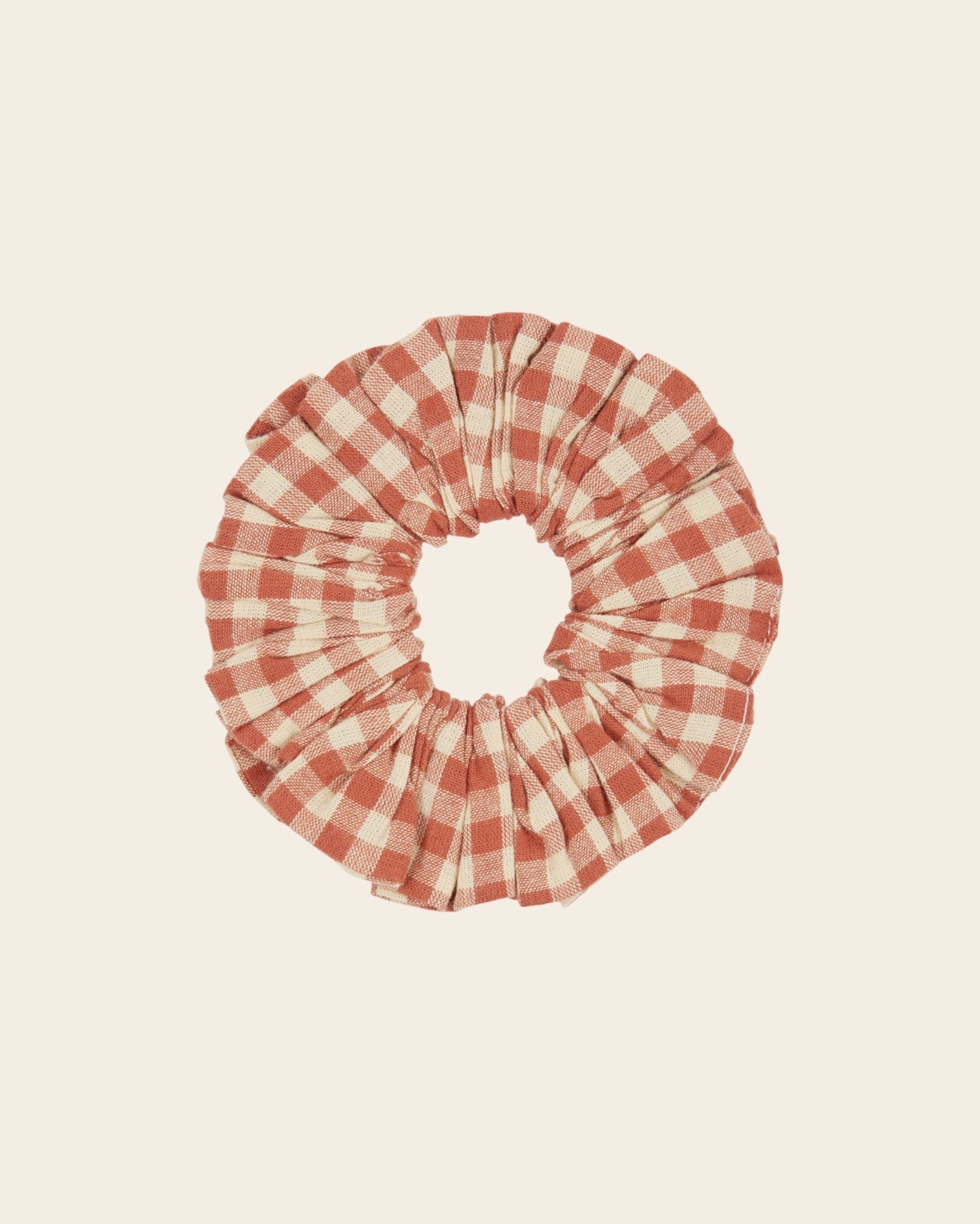 Scrunchie          Vichy terracotta