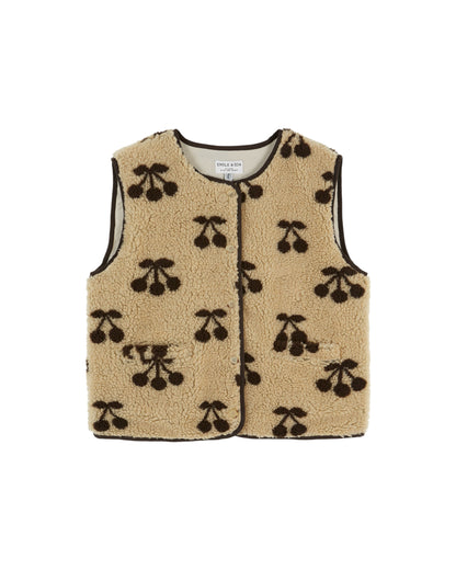 Emile et Ida Cherry Sleeveless Jacket