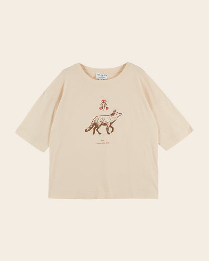 T-shirt          Oversize beige wolf