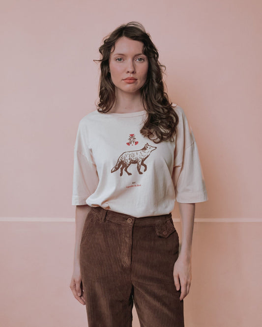 T-shirt          Oversize beige wolf