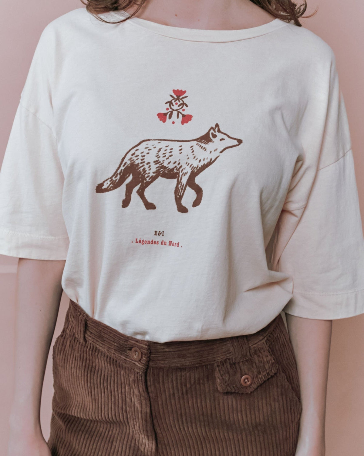 T-shirt          Oversize beige wolf