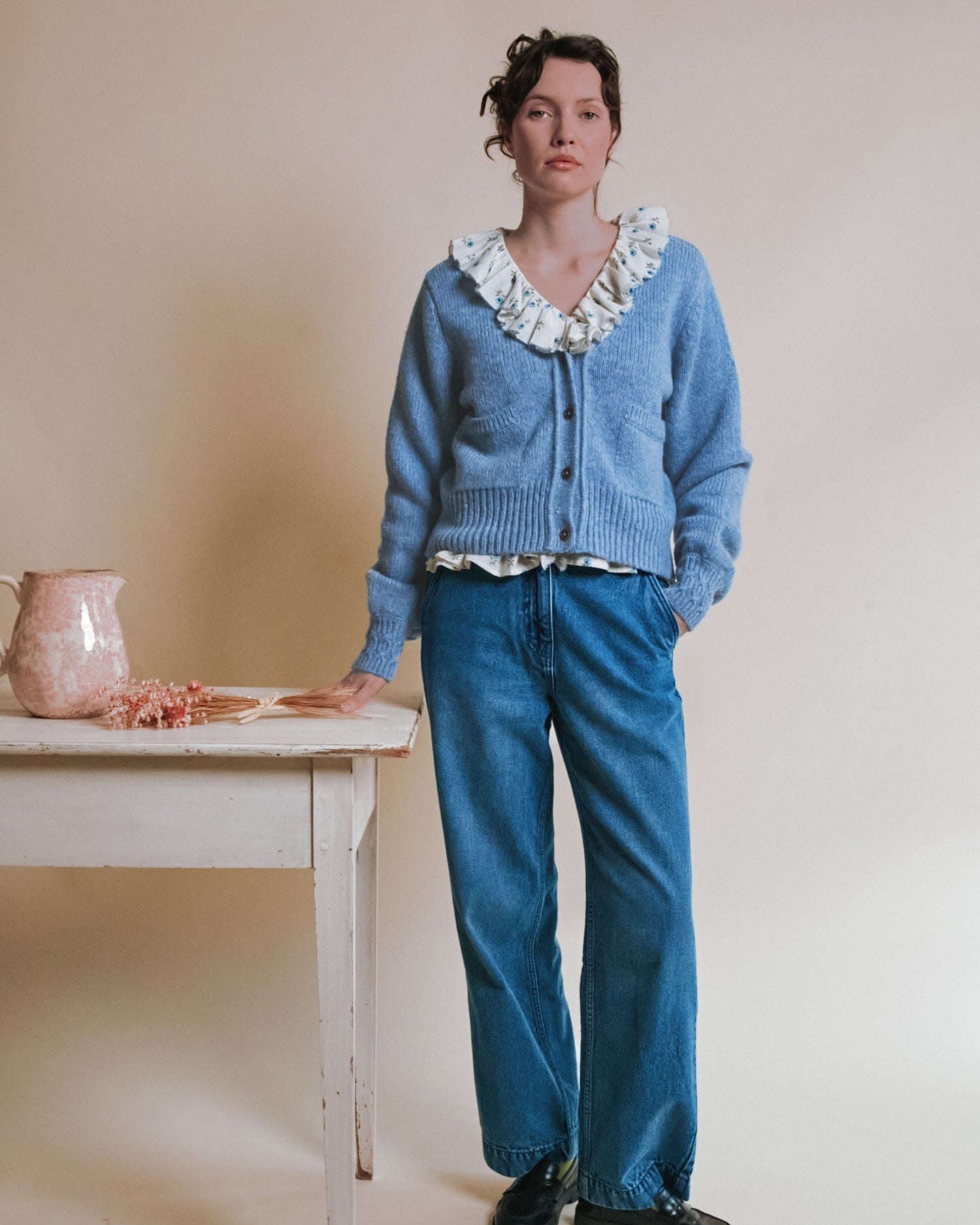 Cardigan          Ultra soft light blue