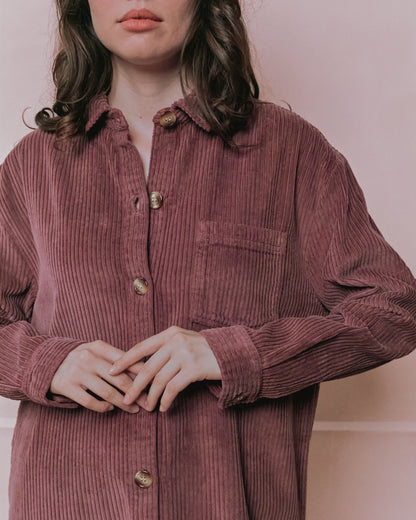 Velvet Shirt Dress