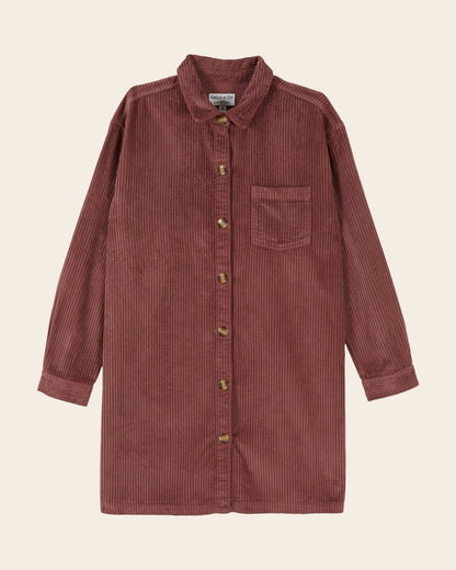 Velvet Shirt Dress