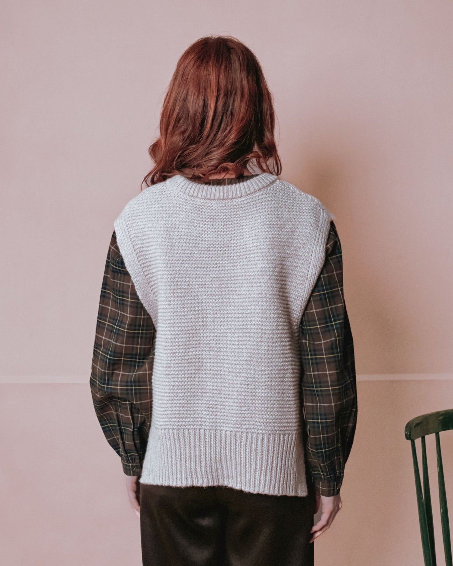 Tie Sleeveless Sweater