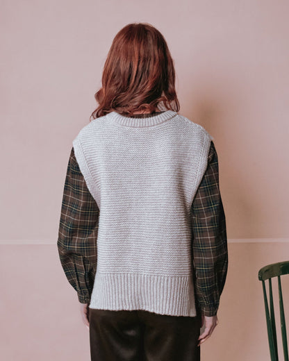 Tie Sleeveless Sweater